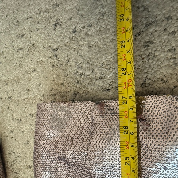 Avec Les Filles (Anthropologie) M EUC sequin Shimmering Silver/pink Blazer - Picture 10 of 14